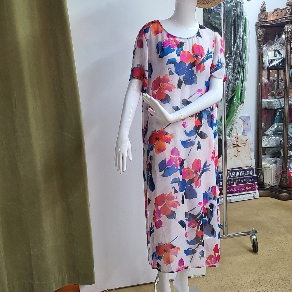 Vince Camuto Floral Swim Cover
